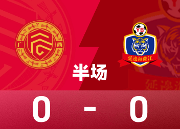 中甲半場：場上僵局暫未打破，廣西平果0-0延邊龍鼎